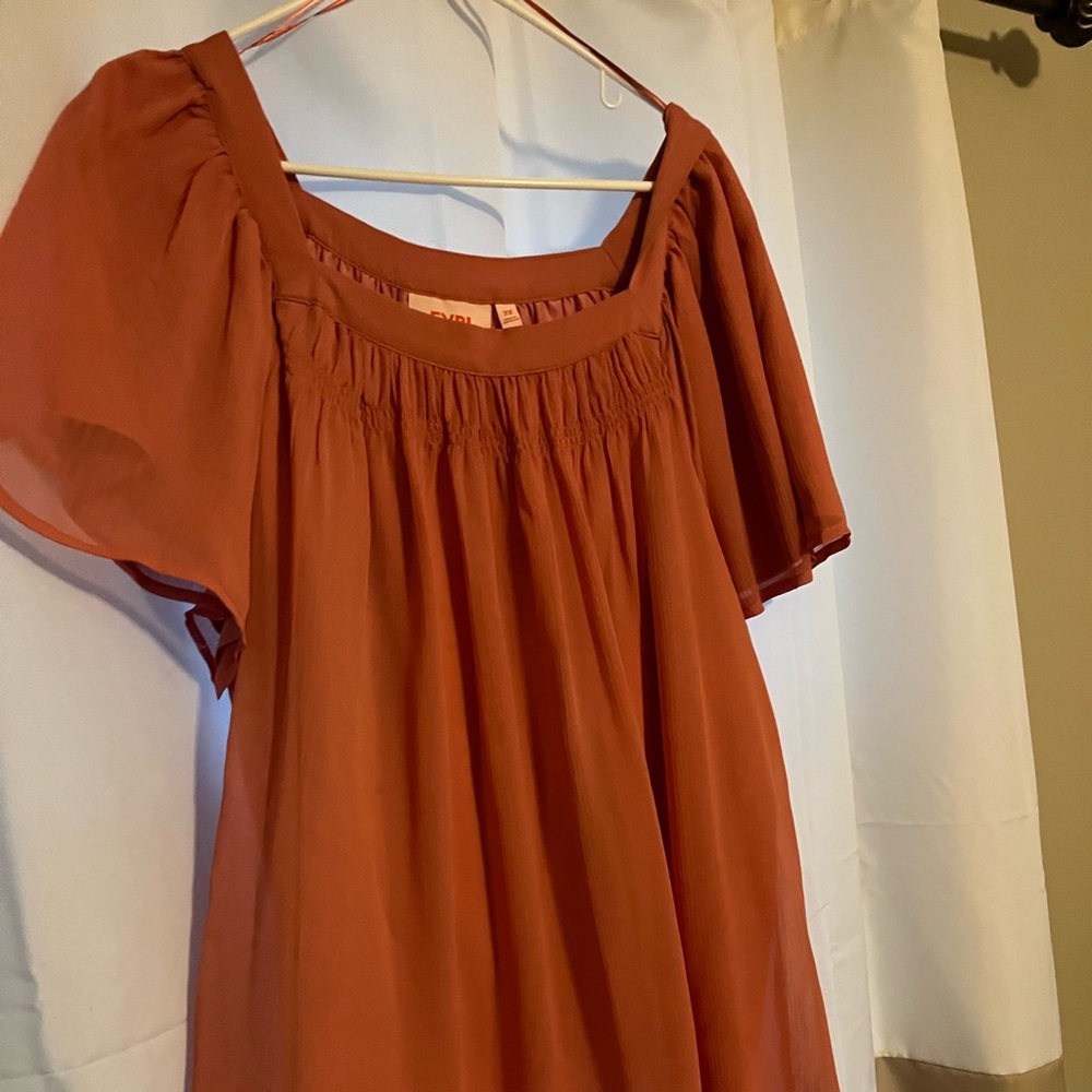 Peach blouse
